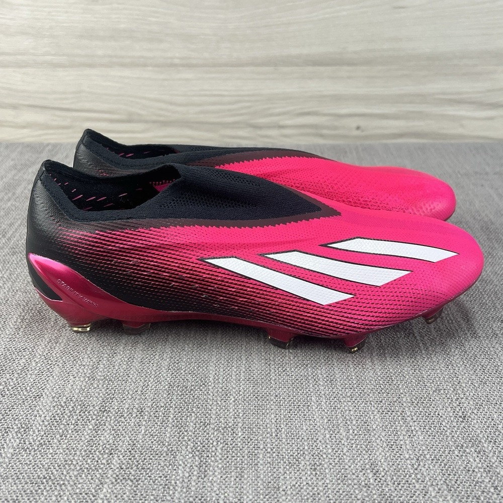 Adidas X Speedportal + FG Black Pink Soccer Cleats GZ5126 Men's 6 / Women's 7 - Picture 3 of 13